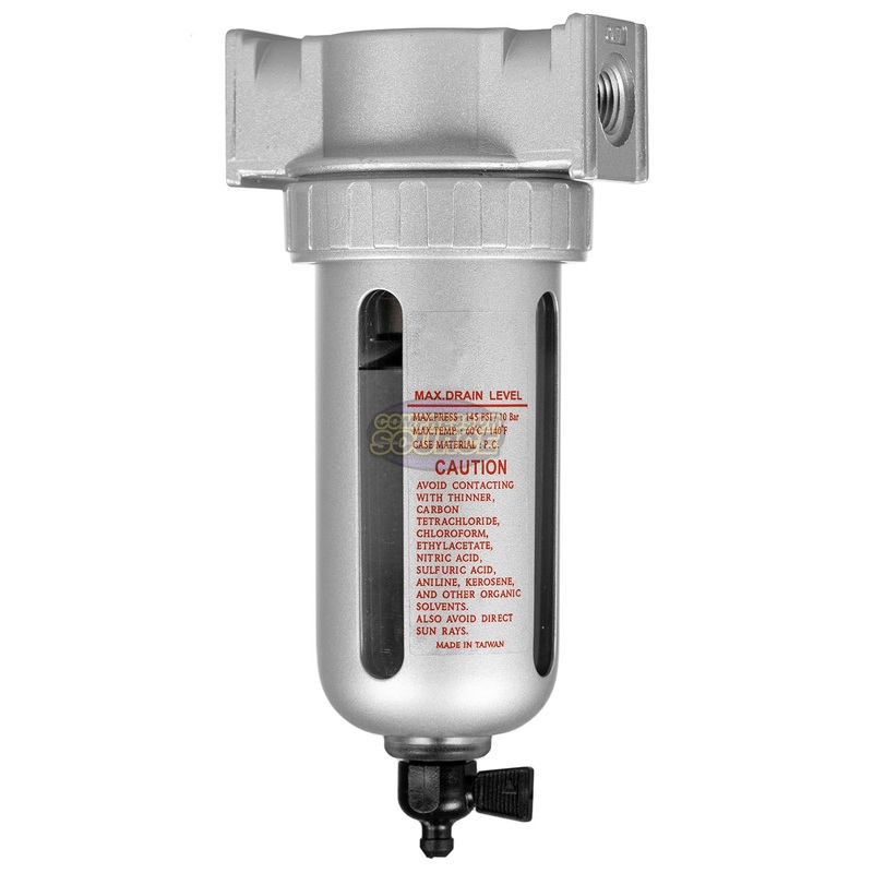 1 Inline Water Moisture Filter Trap Separator Air Compressor Cyclone ...