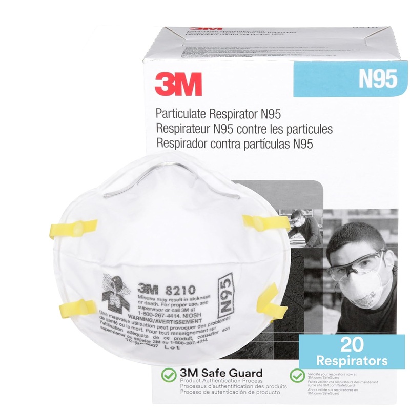 3M Performance Particulate Respirator 8210 (20-Pack) - Heavy Machinery ...